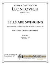 Bells Are Swinging SSAA choral sheet music cover